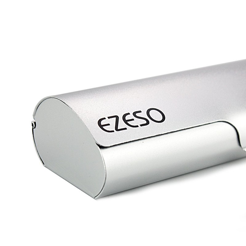 Ezeso, Aluminium Glasses Case, Simple Design, Silver, 15.2 x 4.9