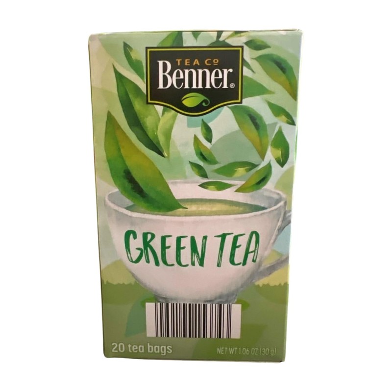 Tea co Benner Peppermint and Green Tea Bags, 40 Count,