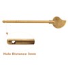 dophee Chinese Leaf Bolt Locking Pin, Safety Pure Brass Key