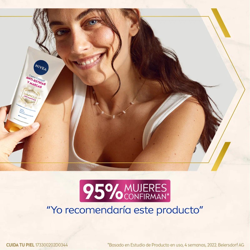 NIVEA Crema corporal Luminous630 anti-estrías 200 ml