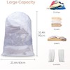 2Pcs Large Mesh Laundry Bag with Drawstring,23.6×35inch Washing Bag Net