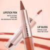 Lápiz de Labios y Pintalabios Líquido 2 en 1 con