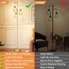 Ziisee Dimmable Gold Floor Lamps for Living Room, 70" Farmhouse