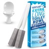 IMPRESA Toilet Pumice Stone with Handle 2-Pack - White -