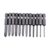 12 Pieces 50mm Phillips Screwdriver Bits 1/4 Inch Hexagonal Shank