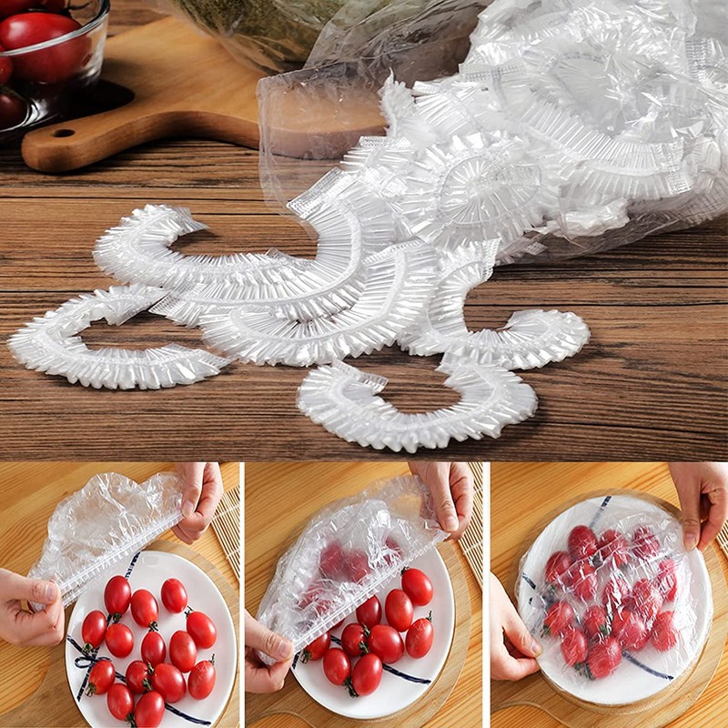 Elastic Fresh Keeping Bags Stretch Bowl Wrap Covers - 200Pcs