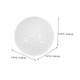 Generic 3Pcs Soft Golf Training Balls for Men and Women Enhanced Bounce Two Layer Design for Indoor and Outdoor Practice Present for Golf Lovers Backyard Driving Range