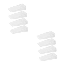 Operitacx 2sets Furniture Levelers Shims for DIY Transparent Soft Gel Wedges for Stabilizing Tables Chairs and More Floor Leveling for Quieter Spaces 4pcs*2