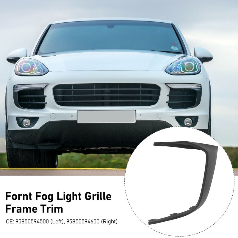 Fornt Fog Light Grille Frame Trim Front Bumper Air Guide