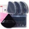 Ocim 10Pcs Triangle Powder Puffs for Face Powder,Soft Velour Makeup