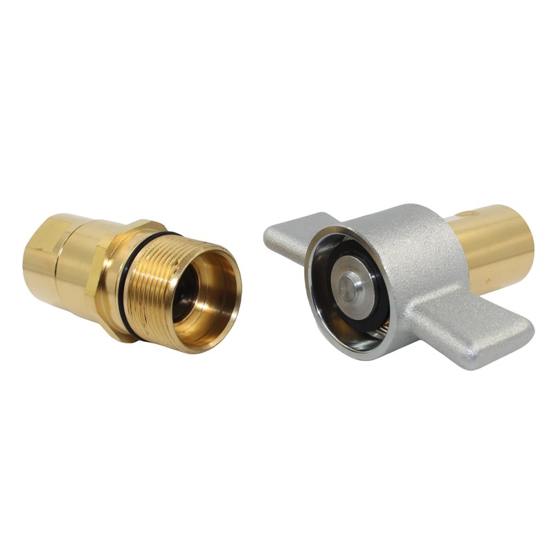 3/4" NPT Wet-Line Wing Nut Heavy Duty Hydraulic Quick Disconnect