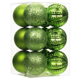 8 cm Christmas Decoration Christmas Baubles, 16 Pieces Shatterproof Christmas Tree Baubles Ornaments Christmas Tree Decoration Baubles