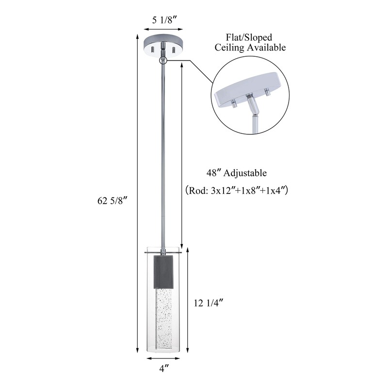 XiNBEi Lighting Pendant Lighting, Modern Mini Kitchen Hanging Pendant Light