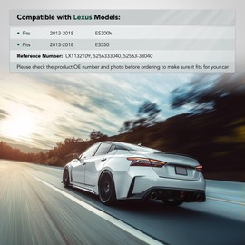 YHTAUTO Rear Left Driver Side Bumper Retainer Compatible with Lexus ES300h 2013-2018, ES350 2013-2018, Sedan, Upper, Bumper Bracket