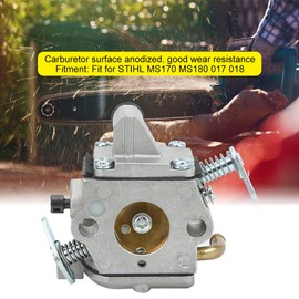 MUNEFE Aluminum Carburetor, Carburetor Filter Gasket Kit, Carburetor Filter Intaketube Kit for MS170 MS180 017 018 Chainsaw Part Accessory