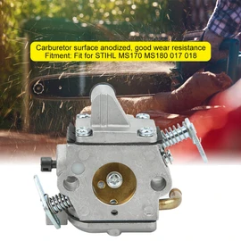 MUNEFE Aluminum Carburetor, Carburetor Filter Gasket Kit, Carburetor Filter Intaketube Kit for MS170 MS180 017 018 Chainsaw Part Accessory