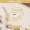 FloralGrace Pack of 2 Delicate Bangle Gold for Women Trendy