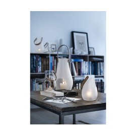 Holmegaard Laterne H16.5 cm Design with Light aus mundgeblasenem Glas, klar