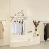 BANLICALI Clothes Rack with Top Shelf, 31.5 Inch Industrial Pipe