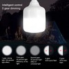 LED Bulb Light Professional High Brightness Dimmable Energy Saving Rechargeable