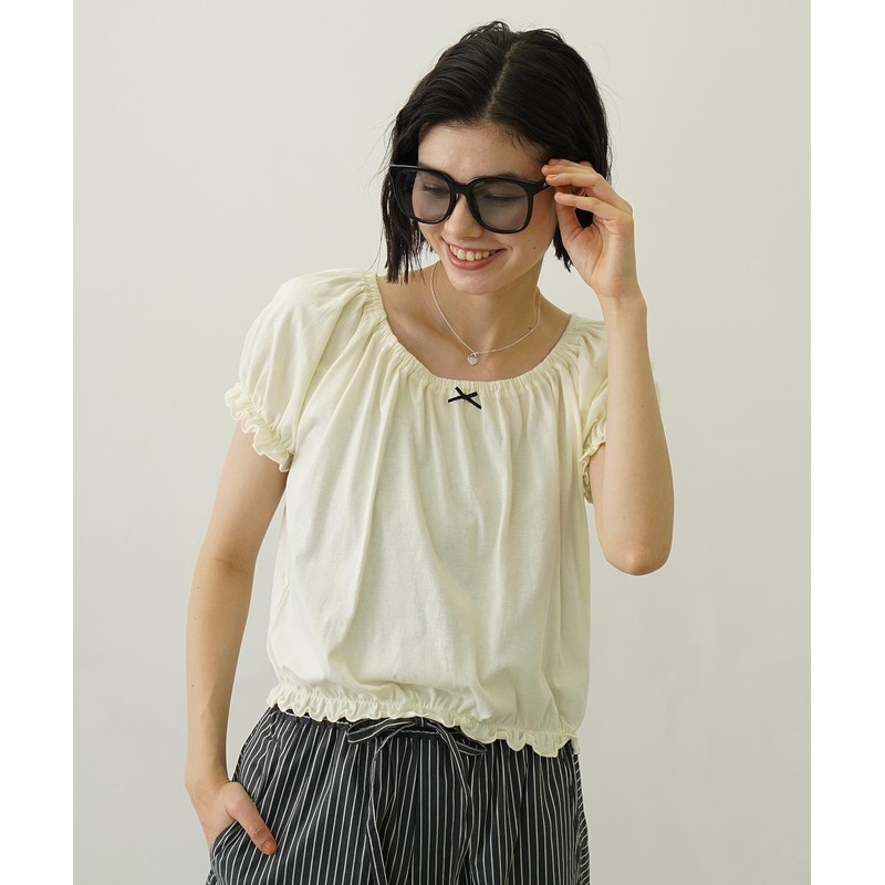 Milkfed Sunglasses LOGO Big SQUARE SUNGLASSES BLACK ONE SIZE, Black,