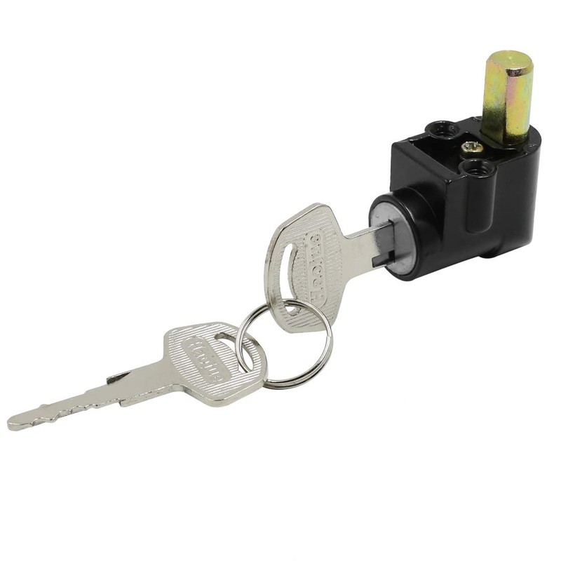 uxcell Stainless Steel Motorcycle Steering Lock with Two Keys for