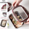 Leak-proof Stainless Steel Food Storage Container Set of 4 Meal