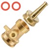 SHOWNEW High Pressure Hose Nozzle, Solid Brass Water Hose Jet