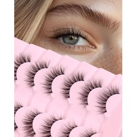 Wispy Lashes Natural Lashes Fake Lashes Natural Look False Eyelashes Natural Eyelashes Wispy Fake Eyelashes Cat Eye Lashes UP12