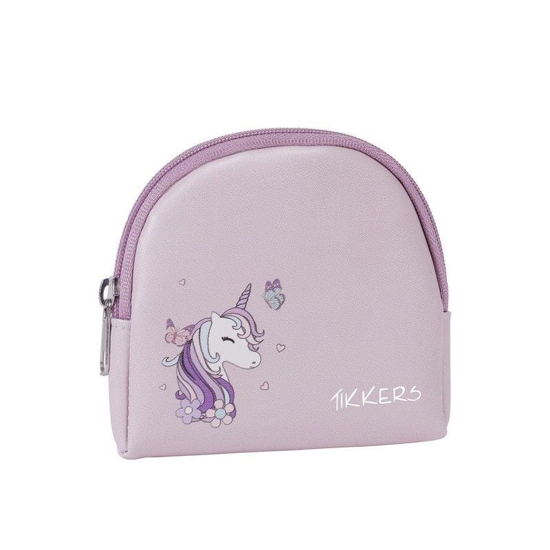 Tikkers Girl's Purple Unicorn and Butterfly Watch, Bracelet and Purse