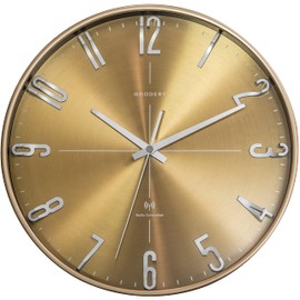GOODERY Radio-Controlled Wall Clock, Diameter 30 cm, Quiet 3D, Large, Modern, Analogue Wall Clock without Loud Ticking Noises, Almost Silent, Decoration for Any Wall Clock, Radio-Controlled Clock,