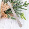 EXCEART Tin Paste Mixing Tablet Clamshell Metal Spatula - Stainless