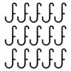Set of 15 SKADIS Hooks (Fits SKADIS Peg Board), Black,