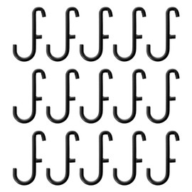 Set of 15 SKADIS Hooks (Fits SKADIS Peg Board), Black, 6x2.5 Centimetres