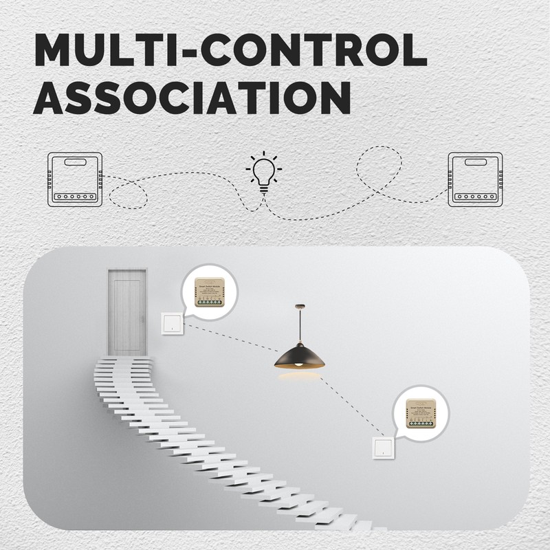 Tuya WiFi Intelligent Switch Dimmer DIY Module Light Switch Mobilephone