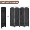 4 Panel Room Divider Folding Privacy Divider 6 Ft Indoor
