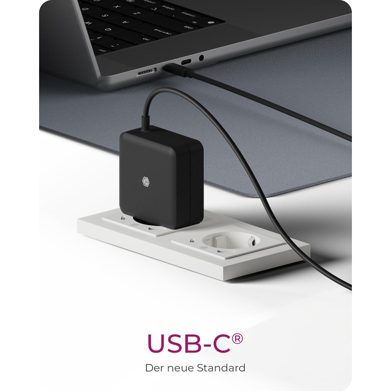 ICY BOX 65 W USB-C Charger, PD 3.0 Charger, 65