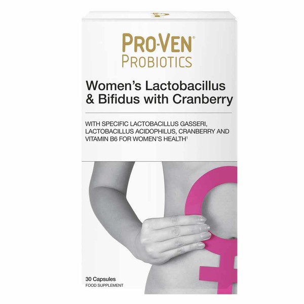 ProVen Pro-Ven Probiotics Womens Lactobacillus & Bifidus With Cranberry 30 Pack