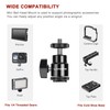 Lanxire Hot Shoe Mount Adapter with Mini Ball Head and