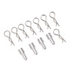 4Pcs RC Body Post Mount Stable High Strength Silver Rugged
