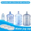 6 Pcs 53mm Threaded/Screw-On Caps for 3 and 5 Gallon