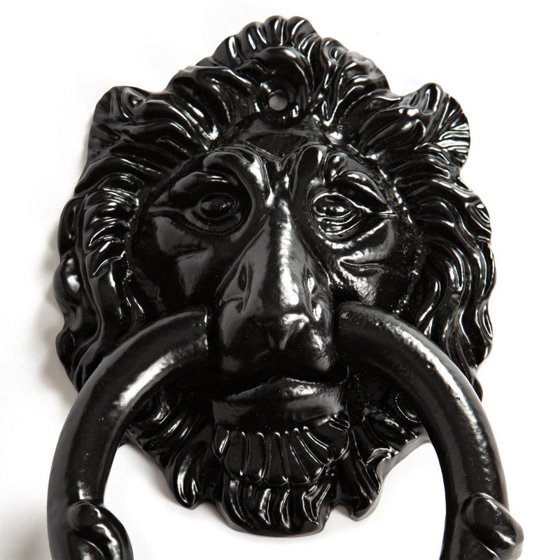 Hammer and Tongs - Lion Head Door Knocker - H150mm