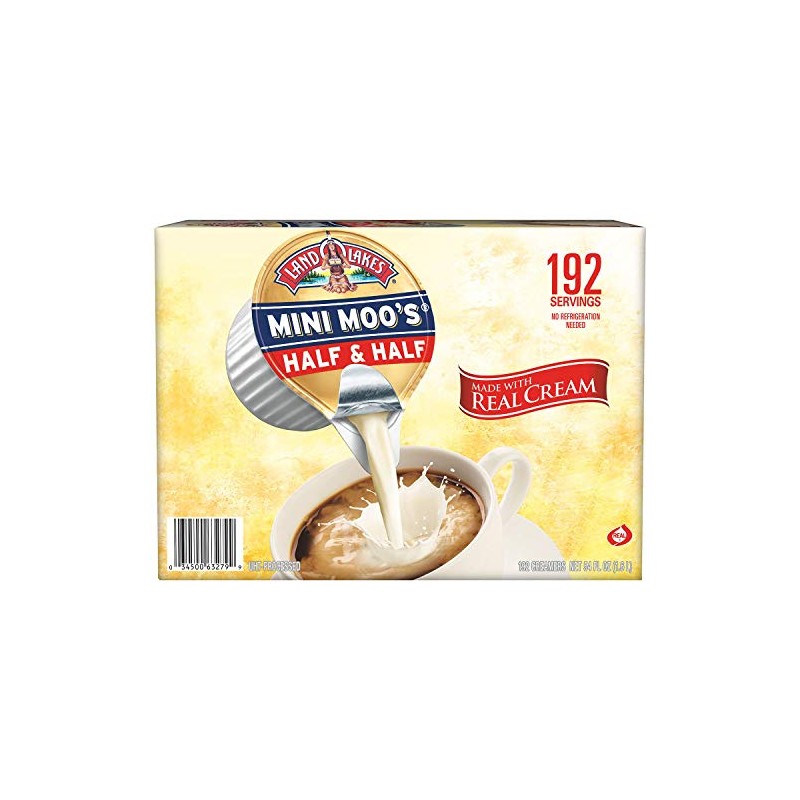Mini Moo's Half and Half, 192/Carton, Sold as 1 Carton,