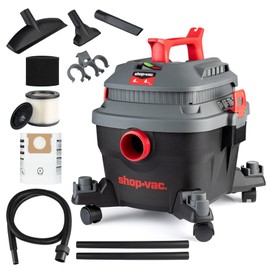 Shop-Vac 5430096 Wet/Dry Vacuum, 4 Gallon, 4 Peak HP, 1.25 Inch Diameter x 7 Foot Hose, 15 Foot Cord, Ideal for Jobsite, Garage, Workshop & Home