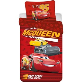 Jerry Fabrics Children's 2-Piece Bedding Set Cars Ready 100% Cotton Duvet Cover 140 x 200 cm + 1 Pillowcase 50 x 70 cm