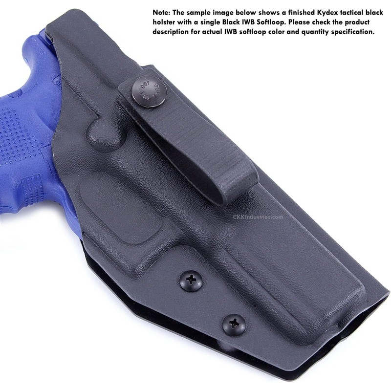 HolsterSmith - IWB Soft Belt Loops - (Black) – HD