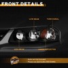 WEELMOTO for 2000-2005 Chevy Impala Headlights Assembly,Headlamp Replacement with Black