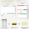 JaoNanl Dry Erase Magnetic Fridge Planner Chart Set - Monthly