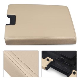 VANJING Compatible with Center Console Lid Armrest Kit Cover with Latch Chevy Silverado Suburban Tahoe Avalanche GMC Sierra 2007-2013 Pickup Repair Replaces 2086415 Beige