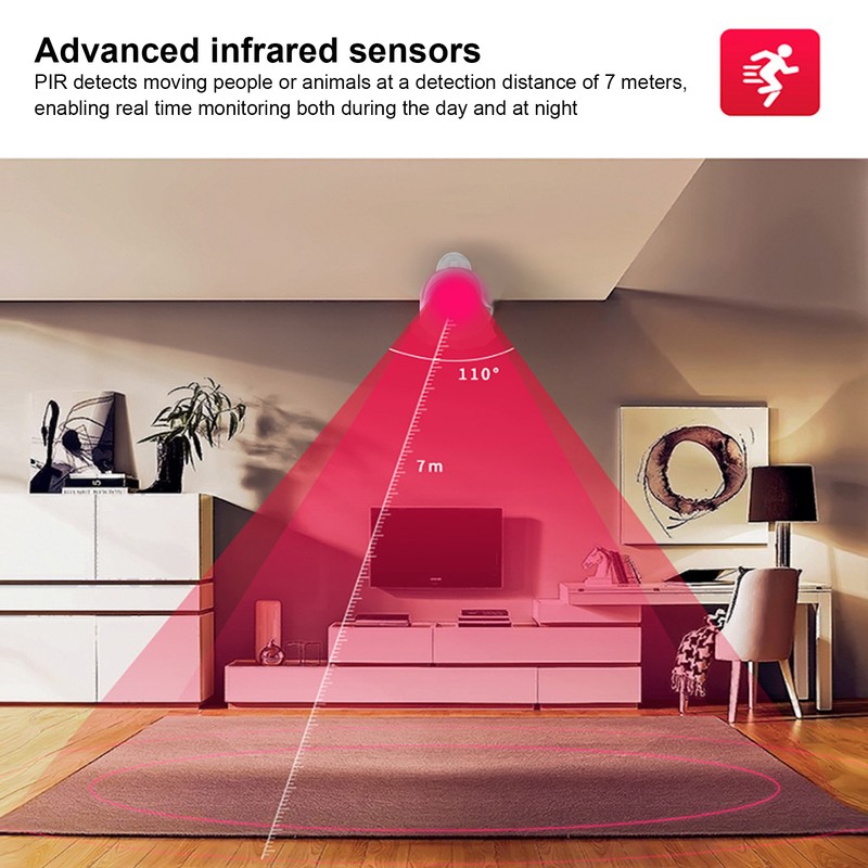 Intelligent Motion Sensor Alarm Wifi Timing APP Control Infrared Body